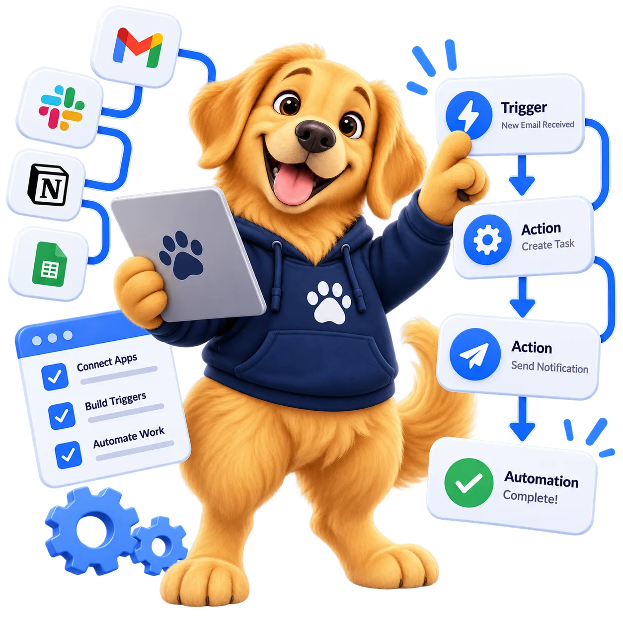 Chó Golden KEDI đứng lớp giới thiệu màn hình quản lý KEDI LMS